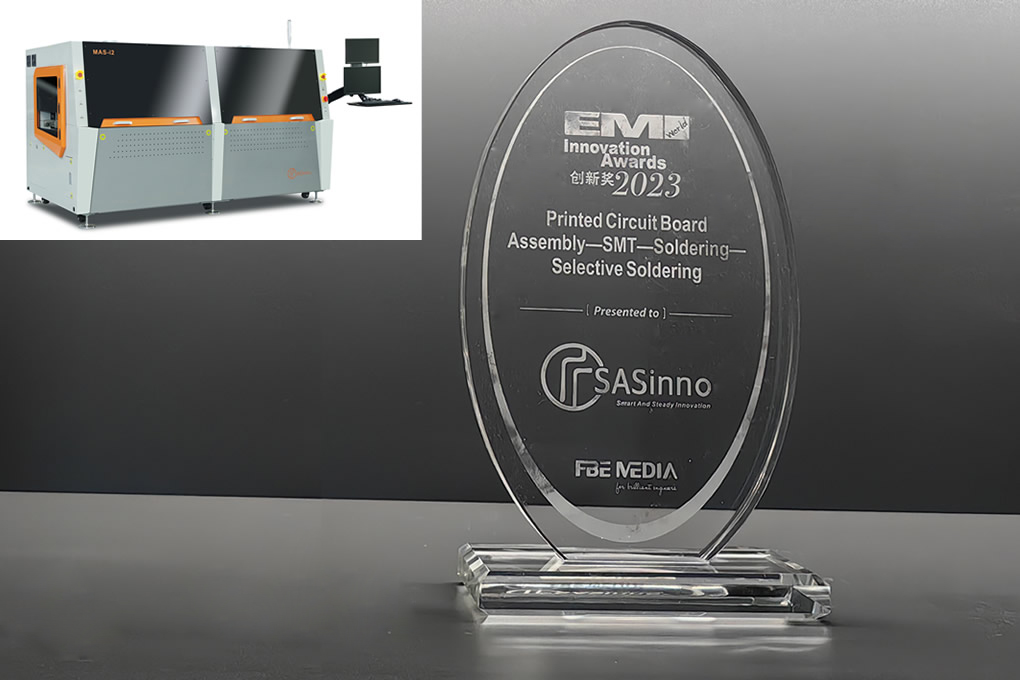 Sasinno USA Receives 2023 EM Innovation Award for Selective Soldering